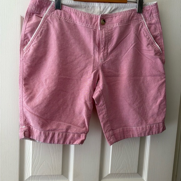Columbia women’s pink PFG size 10 walking shorts golf hiking - Picture 2 of 11